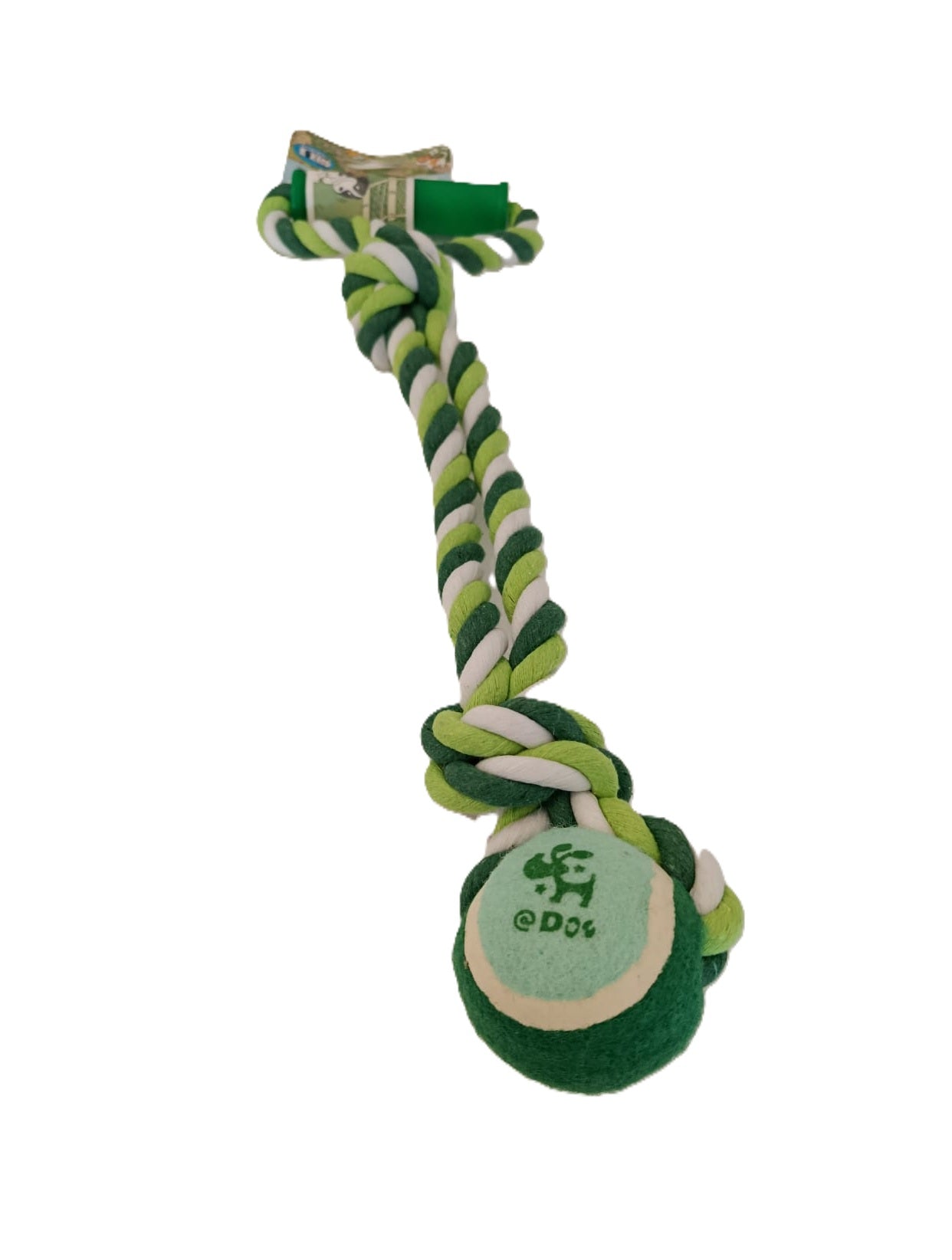 Cuerda larga para mascotas con pelota de tenis de 40 cm