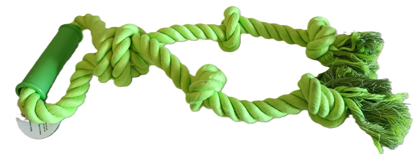 Cuerda larga/gruesa XXL para mascotas con 4 nudos de 45 cm