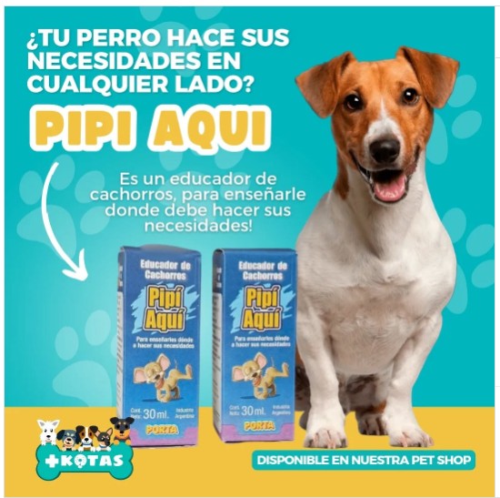 PIPI AQUI CLUB PET DE 30 ML (FEROMONAS PARA ENTRENAR PERROS AL HACER PIPI)