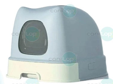 Arenero Caja Gato Arenero con Lados Altos, Borde Extraíble y Pala de 50 cm