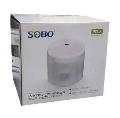 Bebedero fuente de agua para mascotas, comedero y bebedero, dispensador de agua eléctrico automático inalámbrico con doble filtro para perros, gatos y cachorros Sobo Mod. PD-3