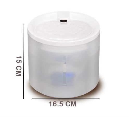 Bebedero fuente de agua para mascotas, comedero y bebedero, dispensador de agua eléctrico automático inalámbrico con doble filtro para perros, gatos y cachorros Sobo Mod. PD-3