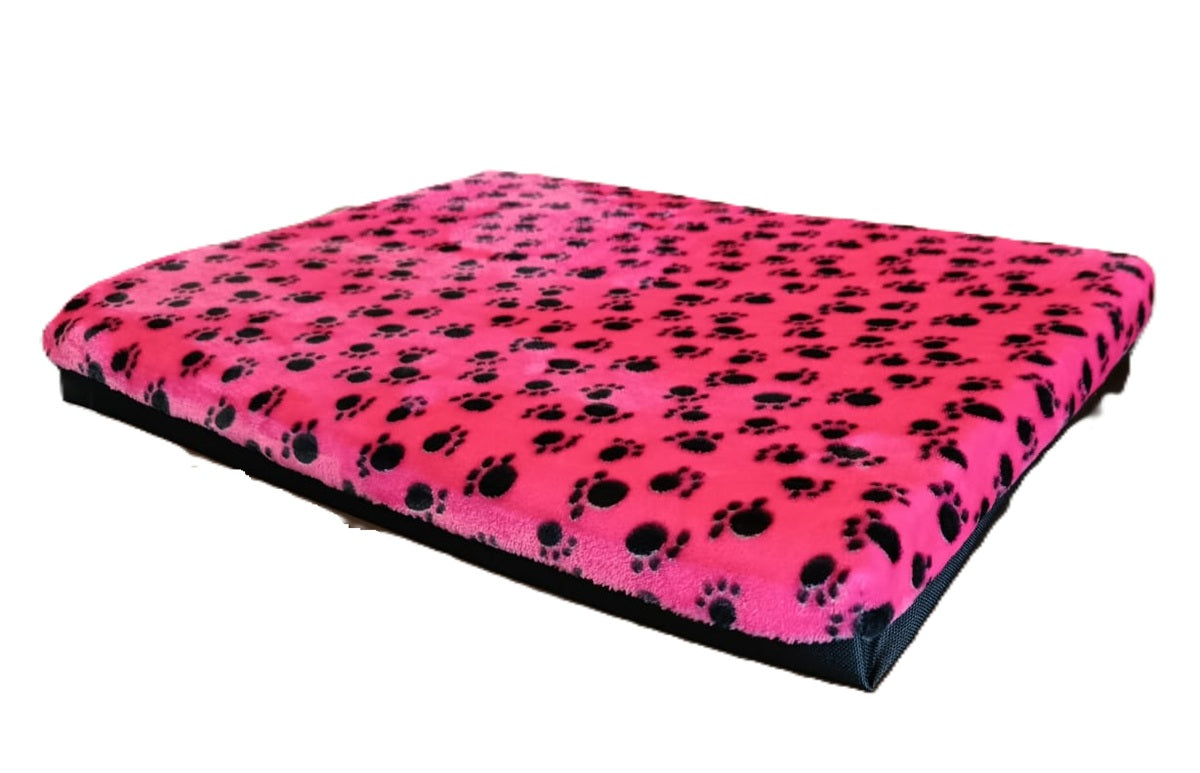 Colchoneta Cama Polar Para Perro Gato Talla S Azul Rojo de 50x40x6 Cm