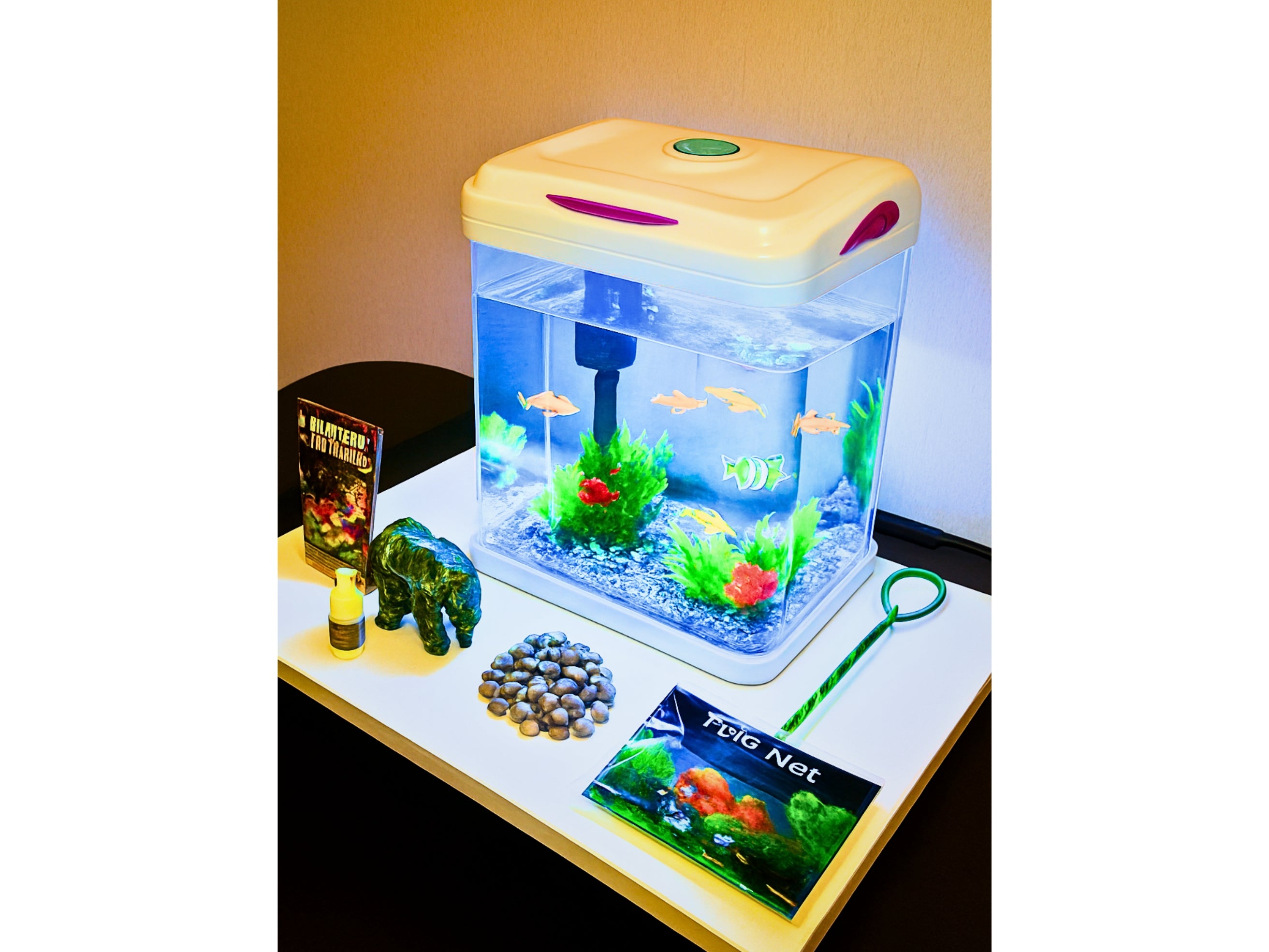 ACUARIO 17 LITROS COMPLETO 3D SOBO T-290F