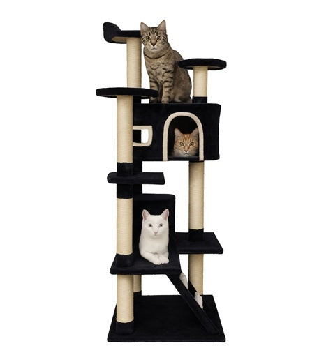 Rascador y Gimnasio para gatos de 8 niveles de 1.95 mts