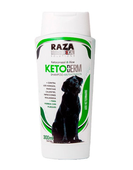 SHAMPOO KETODERM RAZA MEDICAL SOLUTIONS MEDICADO KETOCONAZOL ALOE DE 300 ML (Copia)