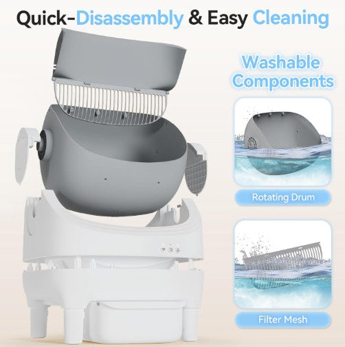 Caja De Arena Auto limpiante Para Gatos Con Control Inteligente Y Sensores De Seguridad