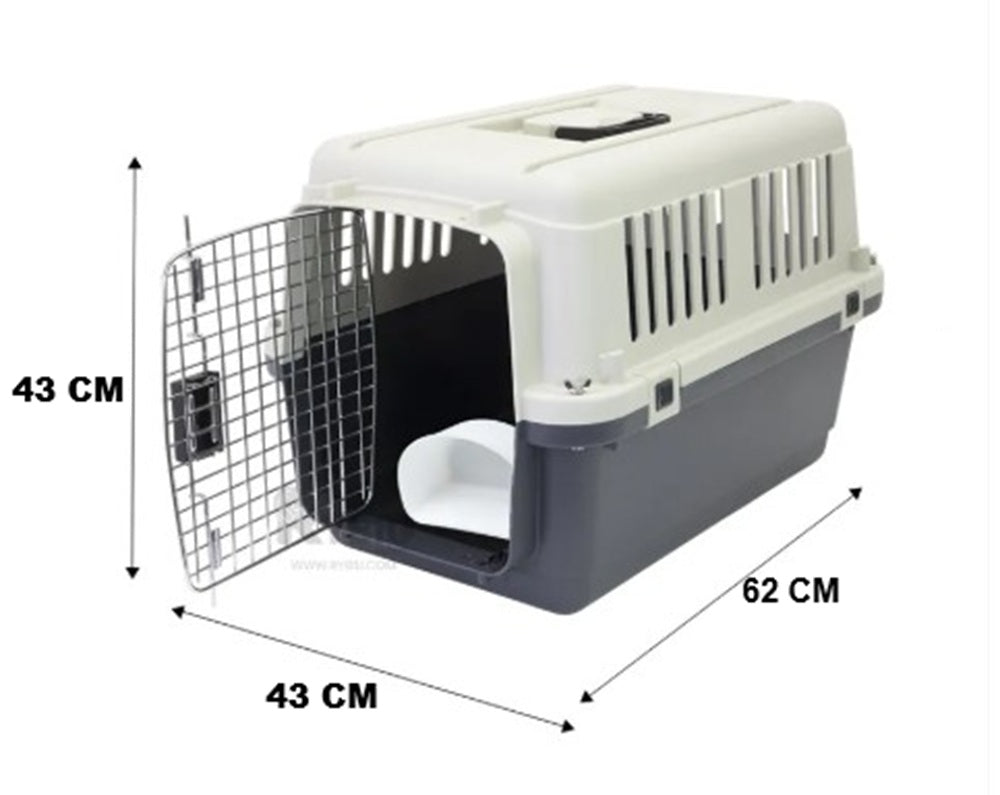 Kennel Transportador L-60 Para Viajes Mascotas Perros